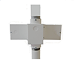 Utility Shelf Double Pole Mount with Receptacle (NB–12X10DPM-W)